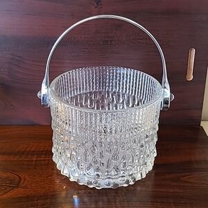 Vintage Teleflora Glass Ice Bucket